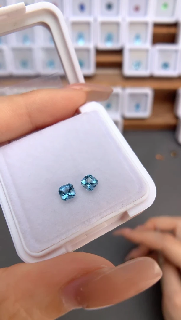 未镶嵌裸石定制海蓝宝石0.5ct