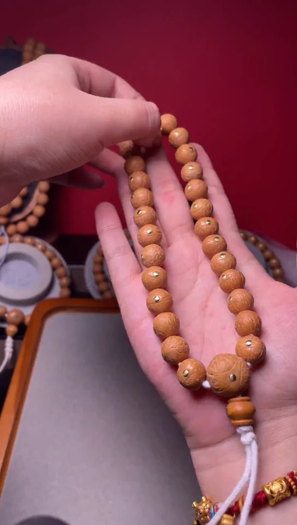 手串凤眼菩提12凤眼铜钉手持