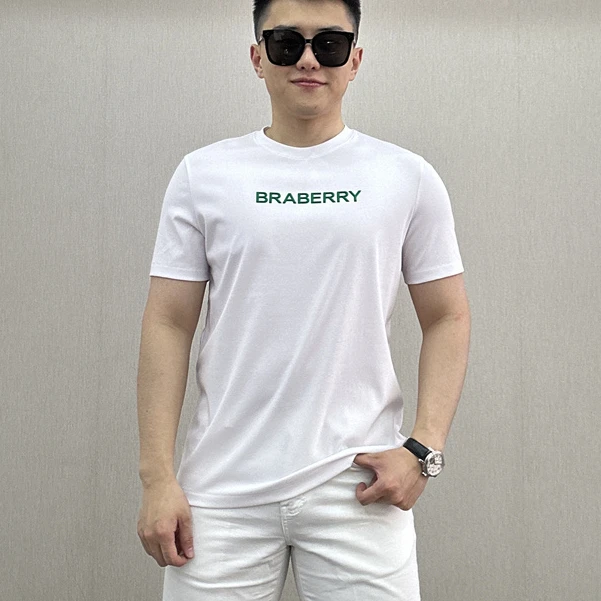 古帝特尼>春夏新款男士潮流欧货时尚修身纯色胶印圆领短袖Z-36678