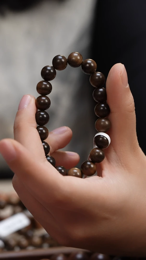 檀香木手串/手链阴沉老山檀香1.0圆珠多样式发其一瑕疵