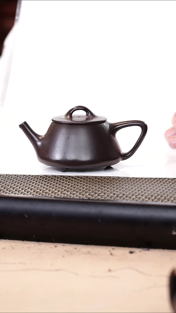 茶壶紫砂陈老师深井紫泥超精工石瓢150cc
