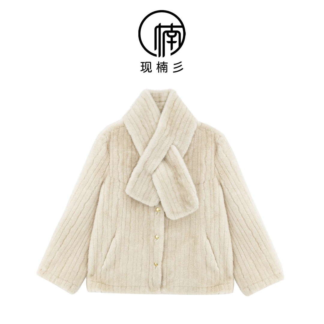 NANJIE/楠姐【暖舍】皮毛一体冬季保暖精致时尚显瘦外套XNS6191