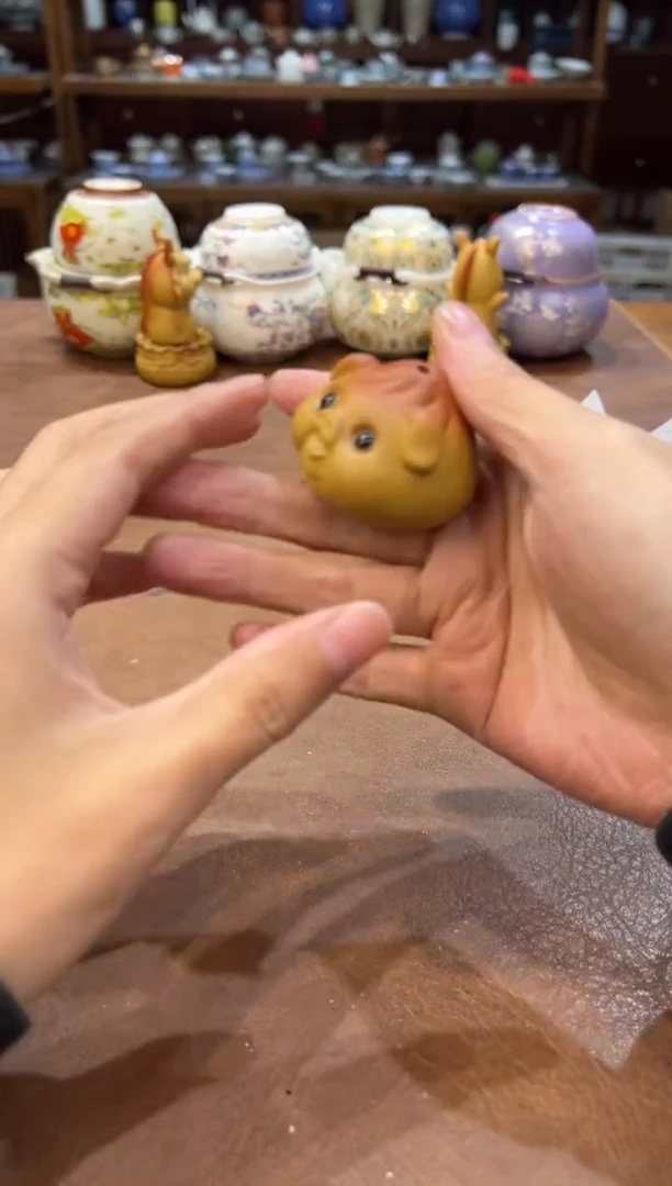 真的很便宜超好看会开片的旅行茶具