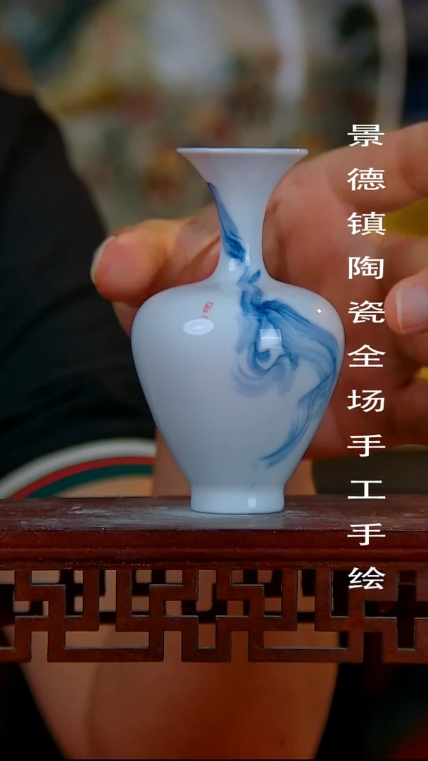 摆件手景德镇陶瓷 全场手工绘