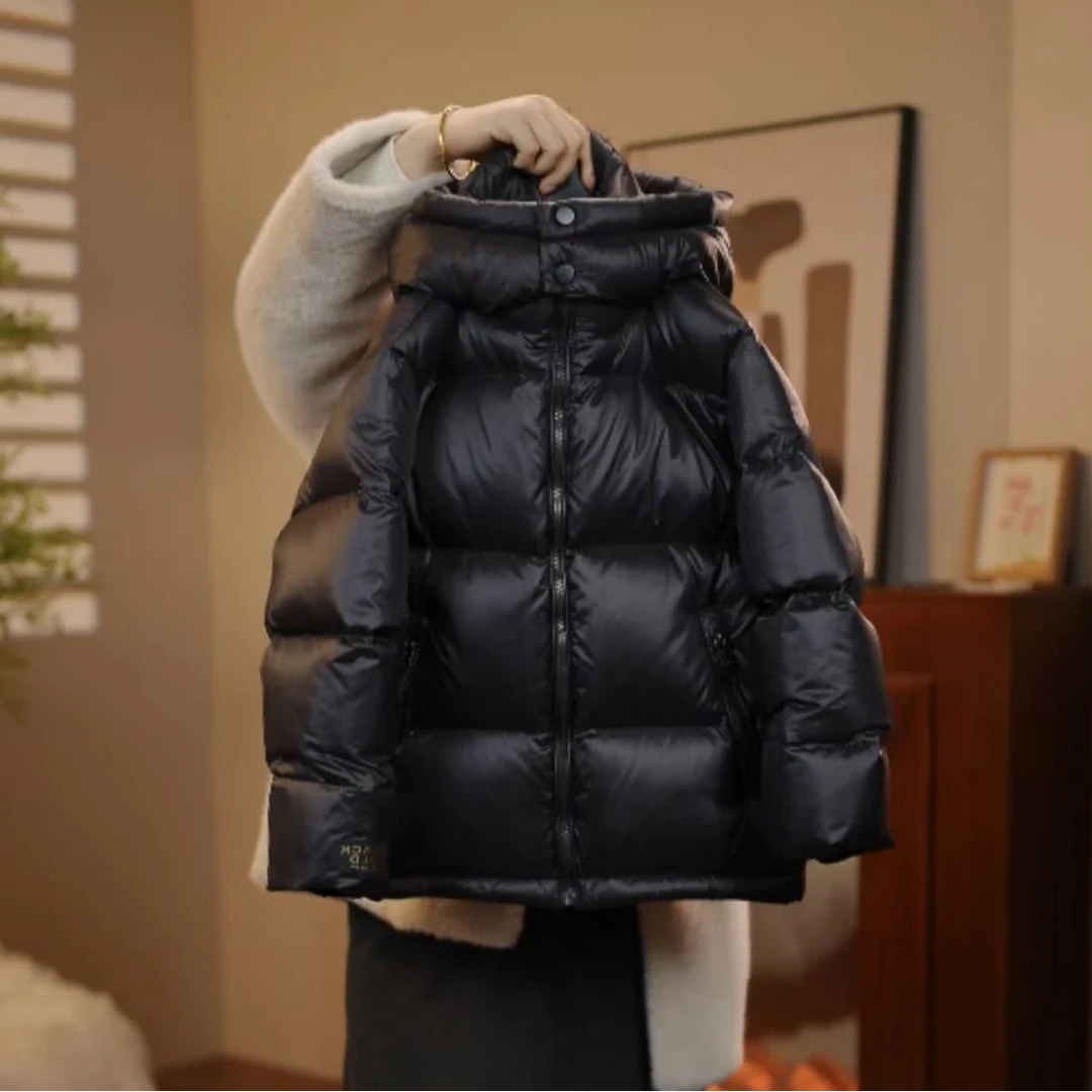 儿童短款羽绒服男童女童中大童加厚连帽外套一件过冬