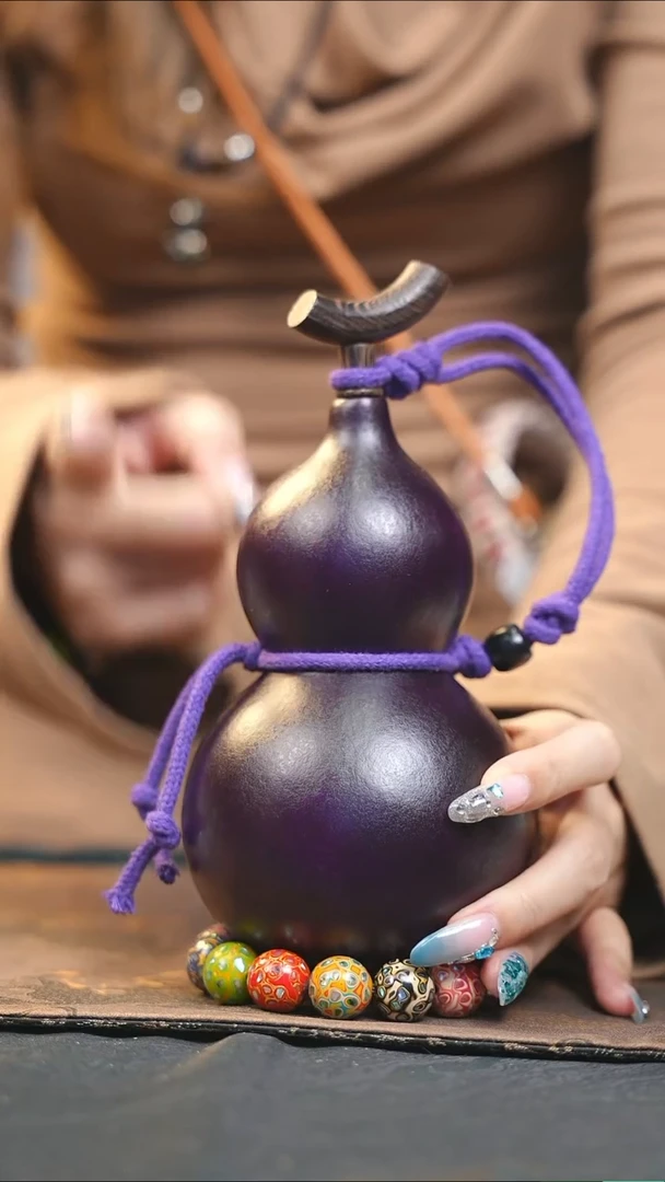 【闪购商品】WD140大漆酒葫芦不包手串及旋转底座