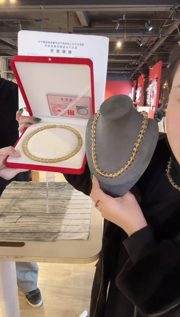 玻璃吸管款能量项链