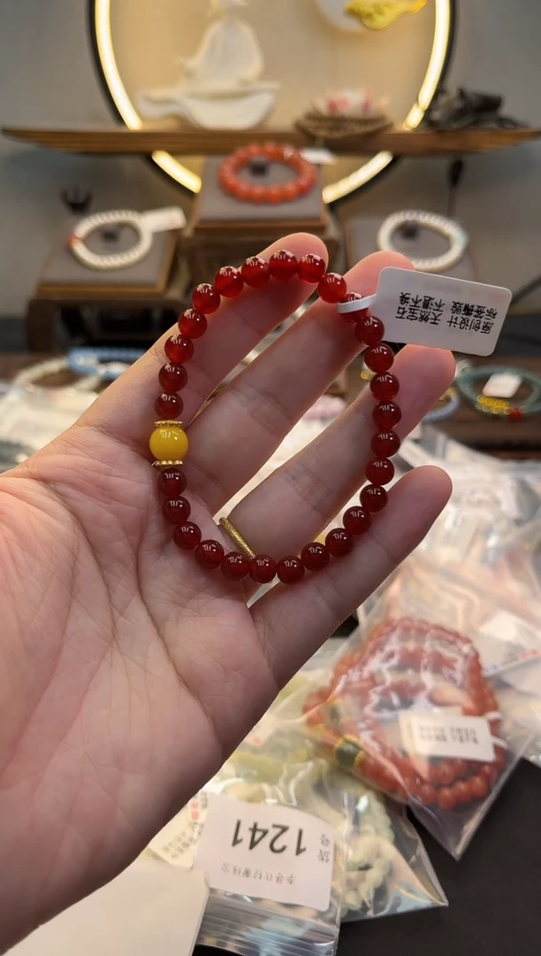 合金手链玛瑙/玉髓货号 926
