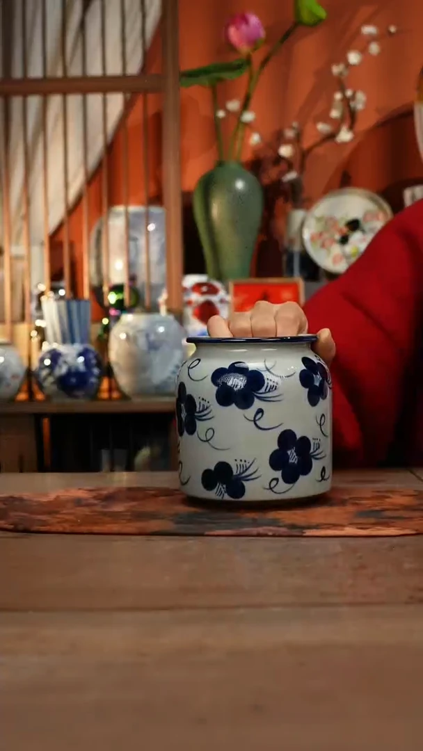 现代高温釉下彩手绘陶瓷餐具