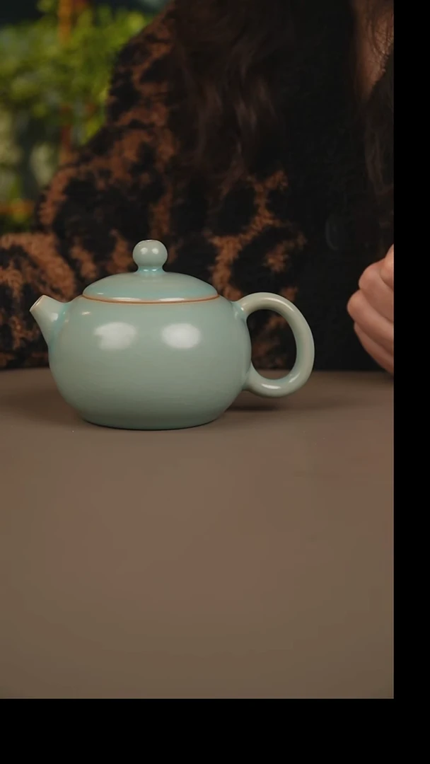 杯仿古天青西施壶微暇