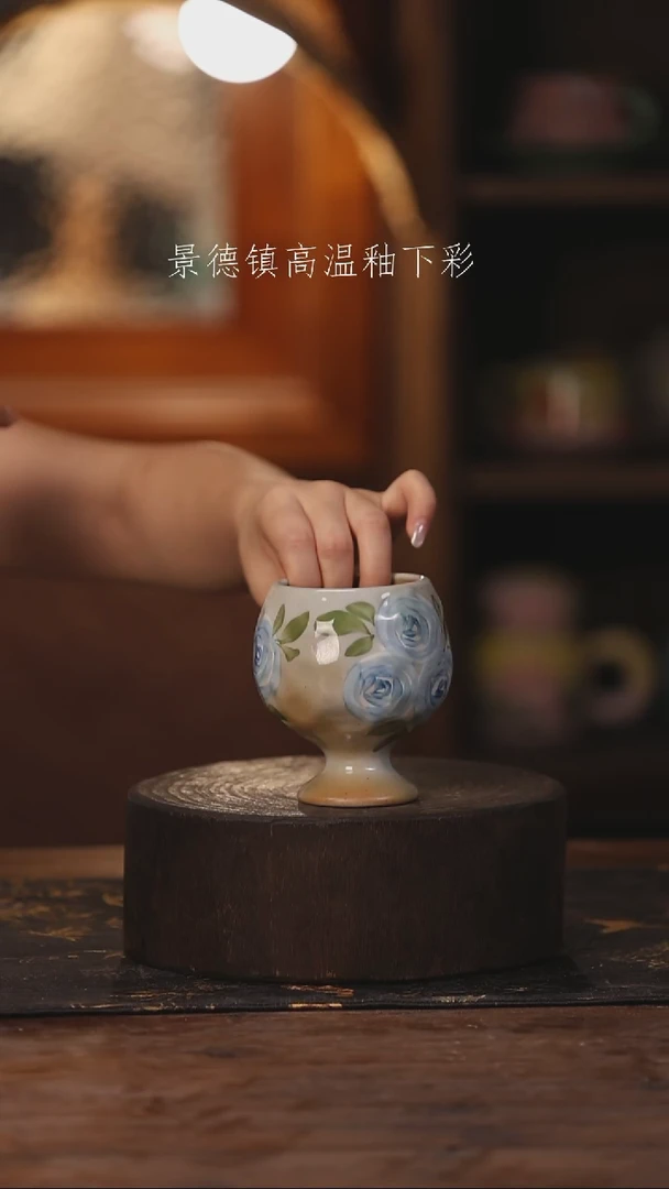 陶瓷景德镇高温釉下手绘陶瓷180