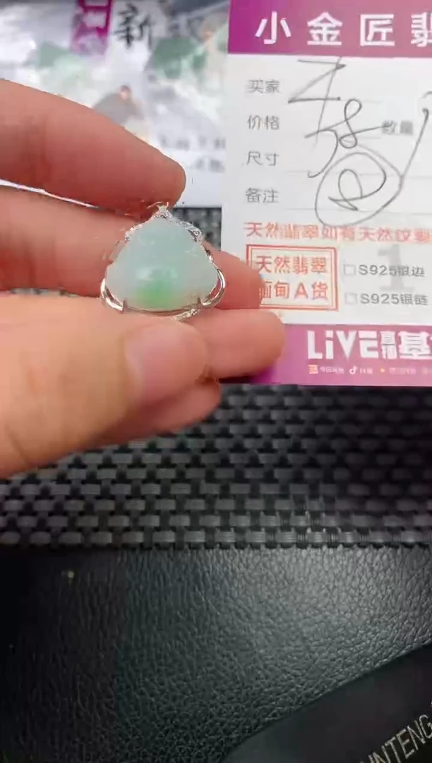 翡翠银S925镶嵌颈饰·