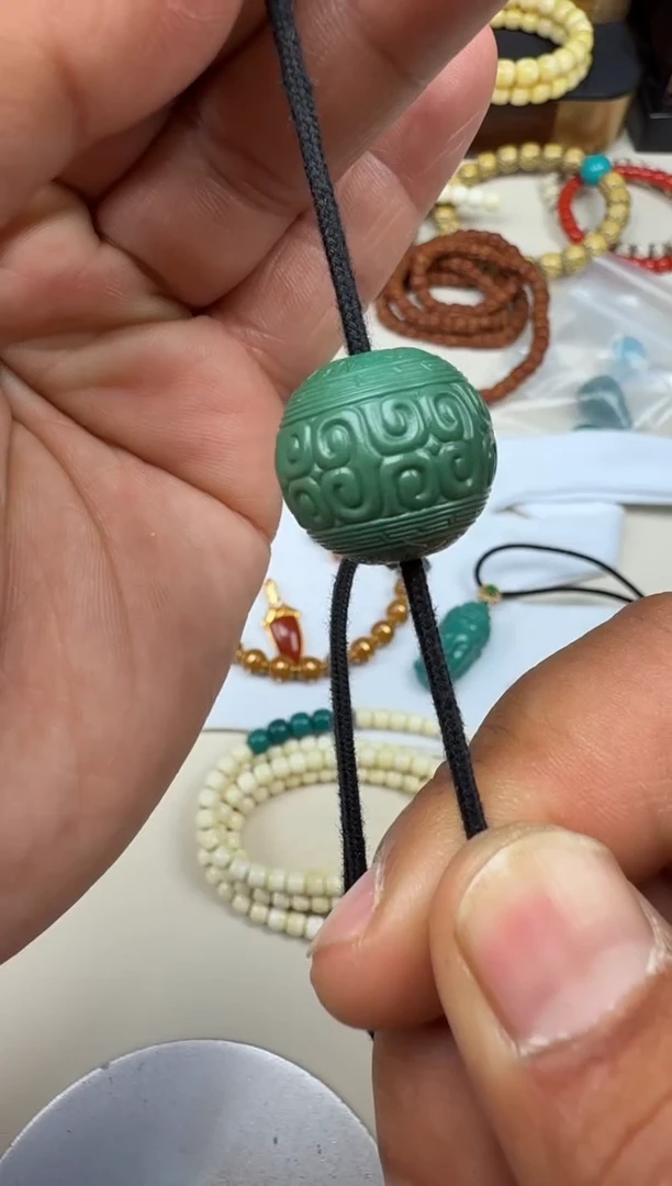 未镶嵌绿松石珠松石