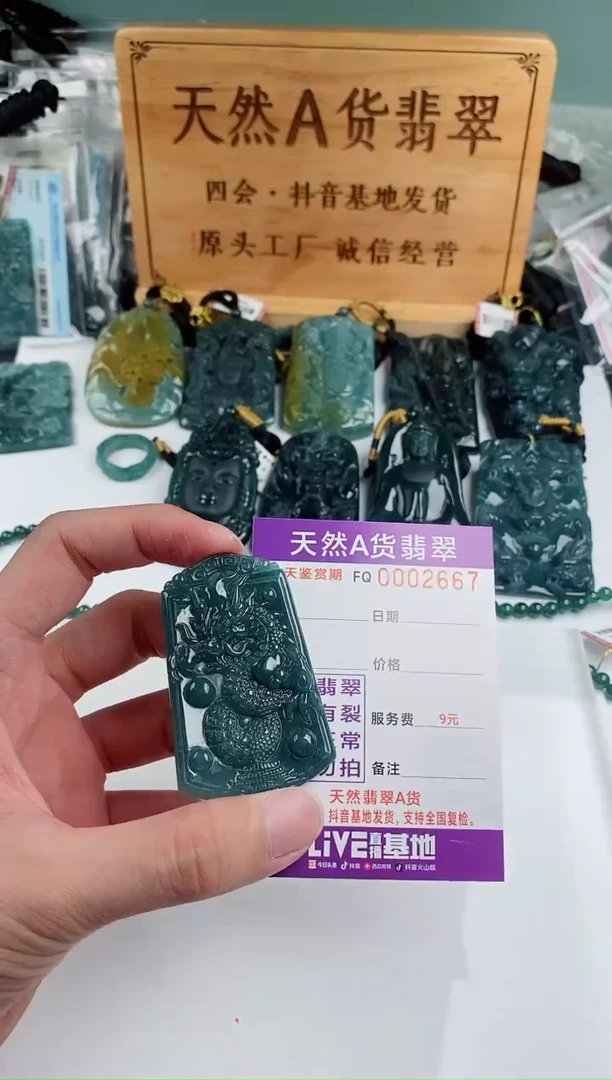 颈饰未镶嵌翡翠  多样性随机一件发货 龙牌29.9