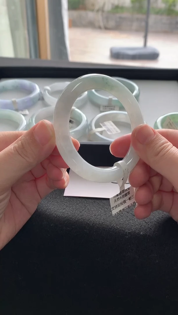 未镶嵌手镯翡翠54.7圆条A9654买断