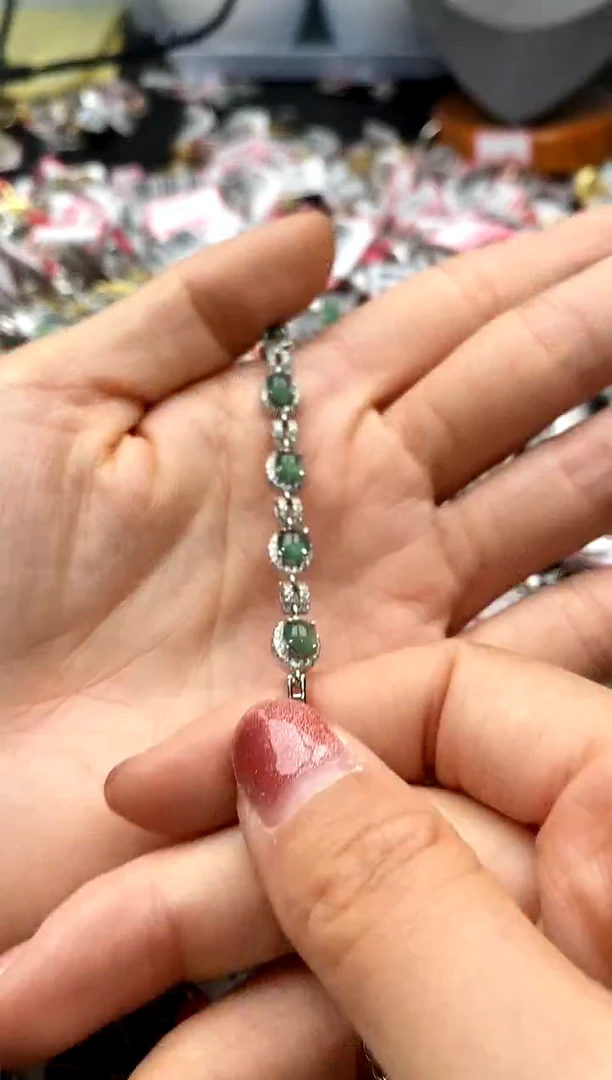 【闪购商品】翡翠戒指银S925镶嵌33333333     2