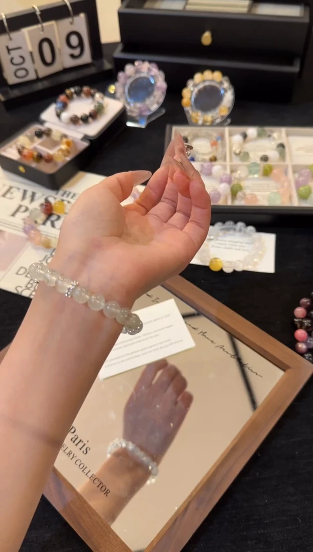 合金手链水晶绿阿赛F1081