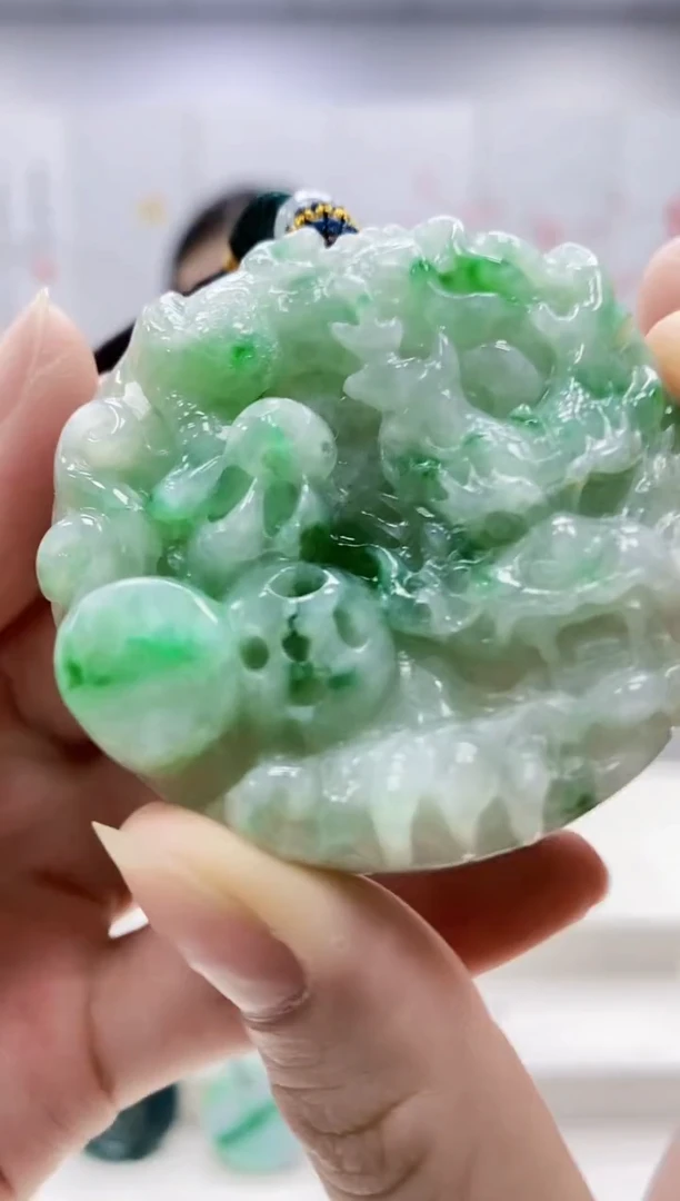 未镶嵌定制翡翠4812ry-毛货挂件82