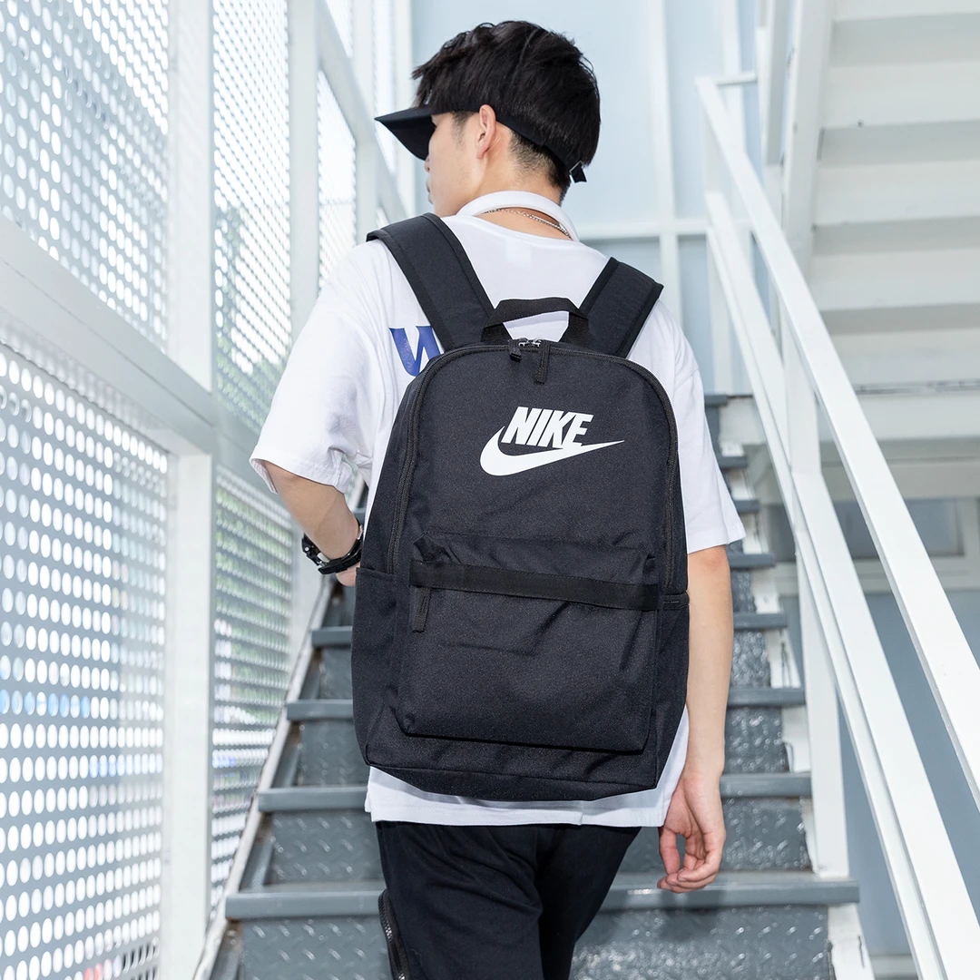 Nike耐克正品书包中学生双肩包高中Nike黑色男女大容量旅行背包