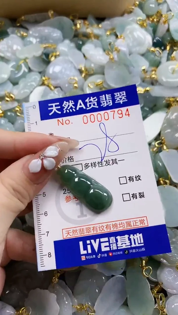 颈饰未镶嵌翡翠天然A货翡翠