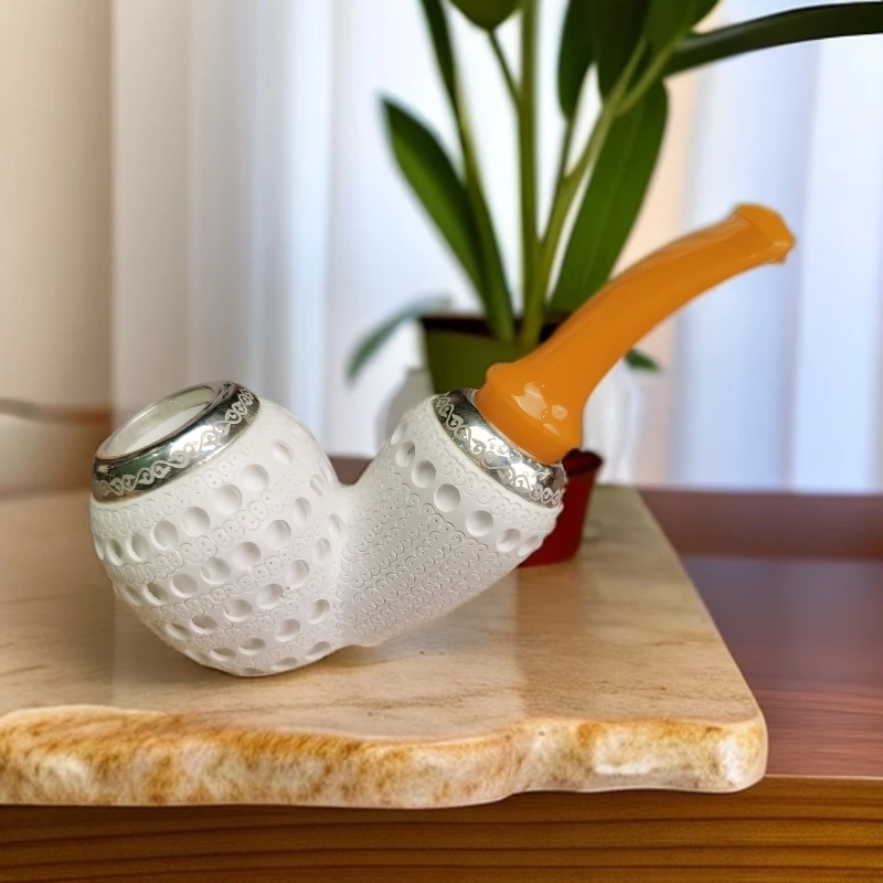 双银圈大空腔海泡石烟斗