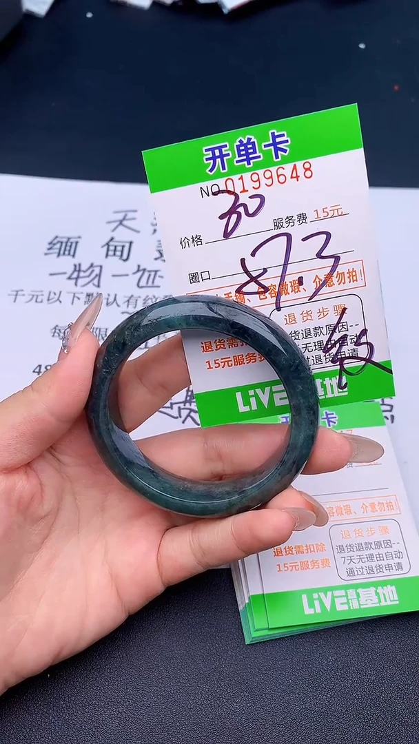 未镶嵌手镯翡翠48天然缅甸A货