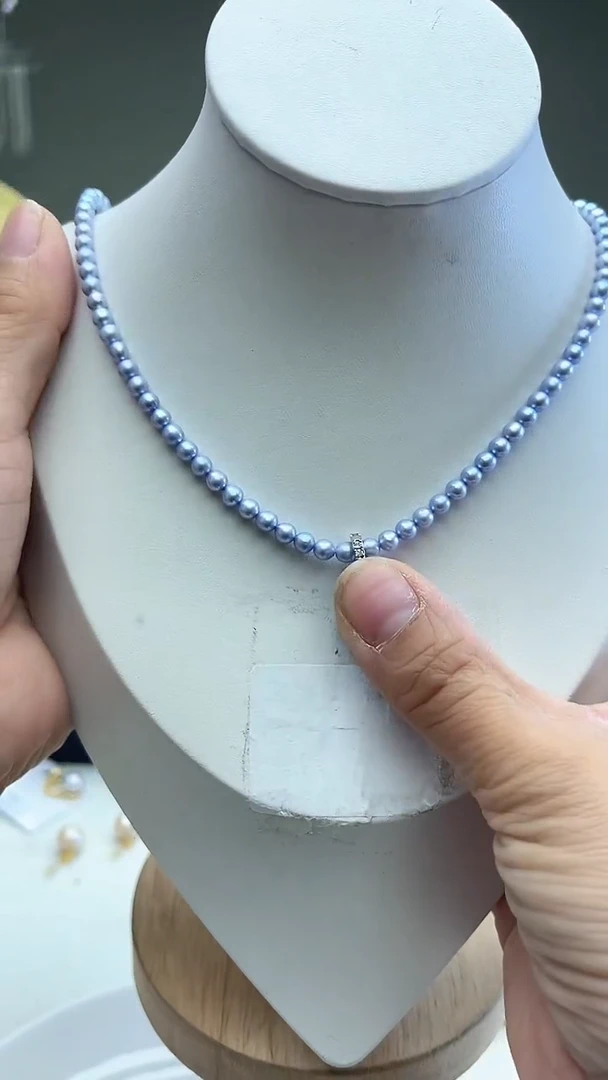 4-5mm蓝色系小米珠