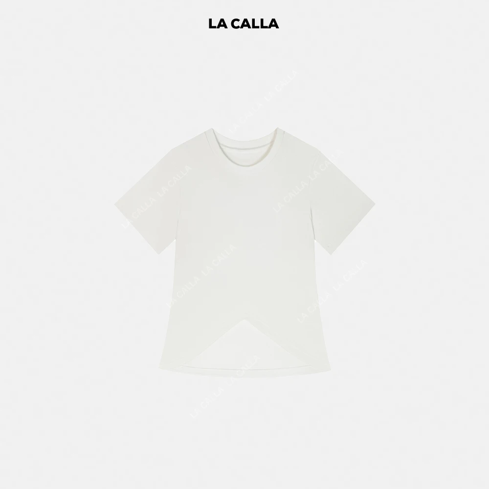LA CALLA倒三角亲肤舒适圆领短袖T恤YY1788