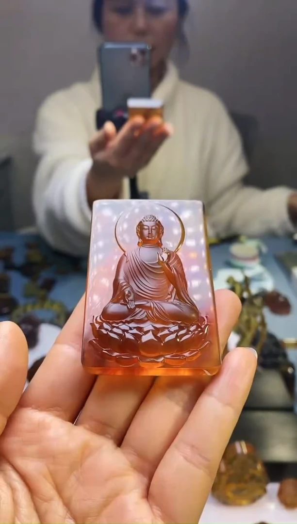 【闪购商品】琥珀颈饰未镶嵌HP98-4（大日如来）