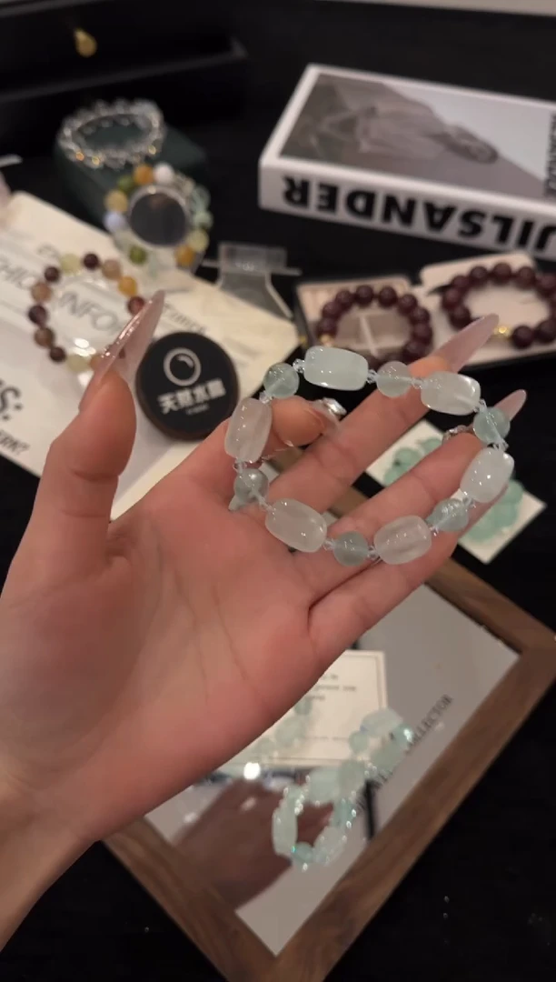 未镶嵌手链水晶绿萤石x3345