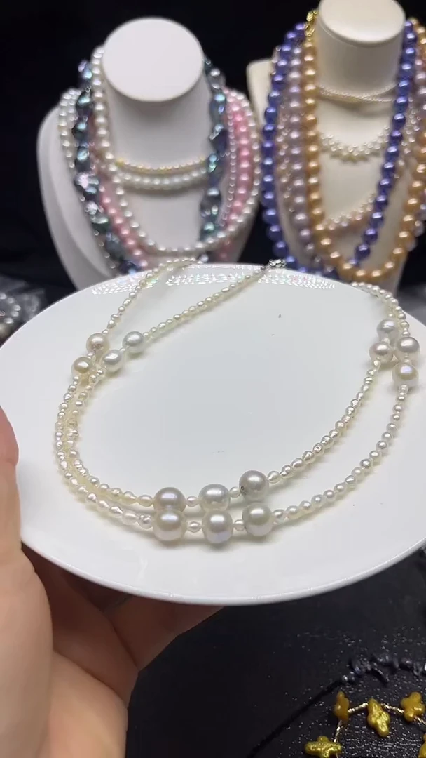 淡水珍珠未镶嵌颈饰多人