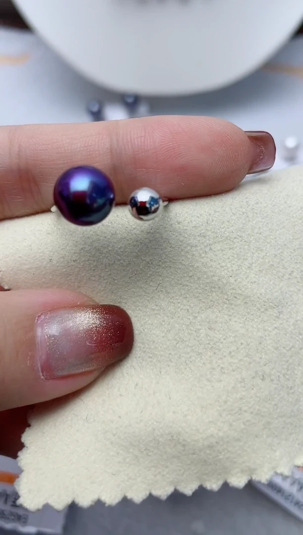 【闪购商品】淡水珍珠戒指银S925镶嵌W37