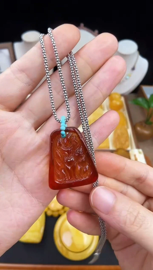 琥珀未镶嵌珠宝奇石柒月