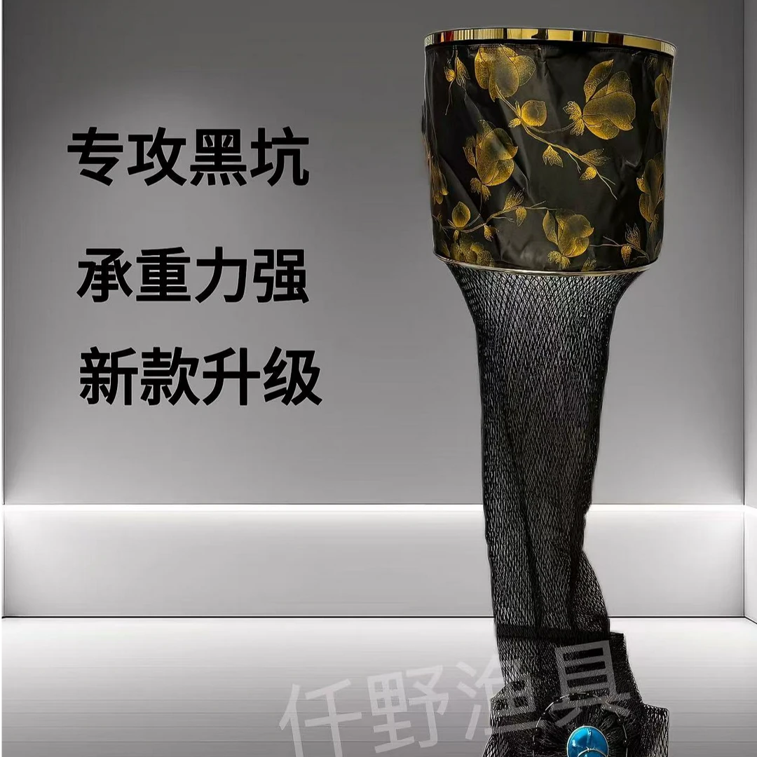 新款黑金68编大力马黑坑鱼护速干防臭防挂小网眼