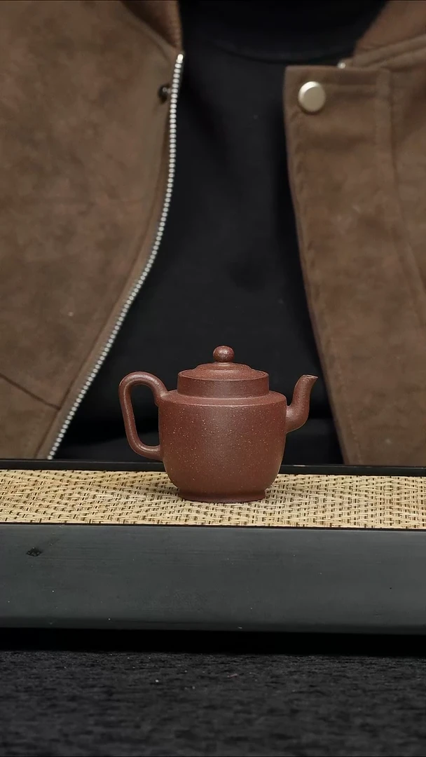 茶壶紫砂五堂 折肩宫灯-时大彬.于茶香室制
