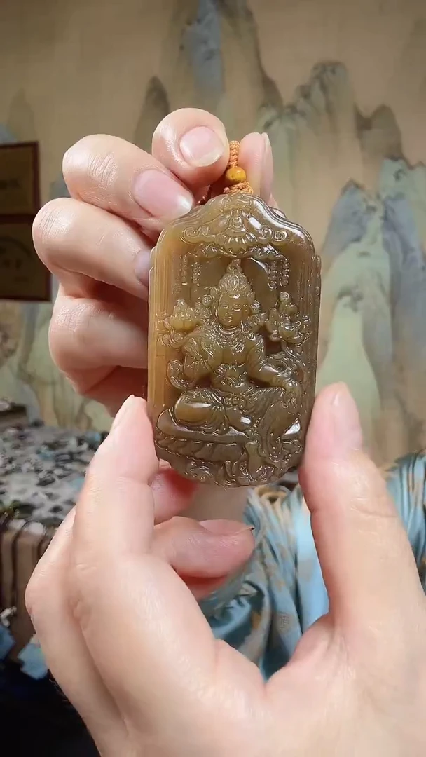 颈饰未镶嵌和田玉.