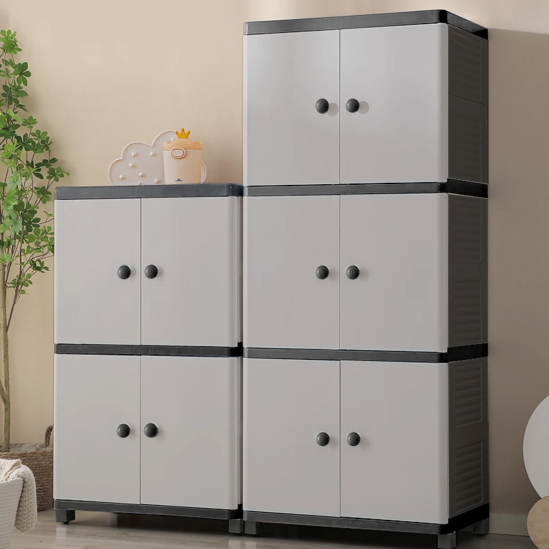 客厅欧式收纳衣柜简约整理柜加高收纳柜家用卧室多层收纳柜大容量