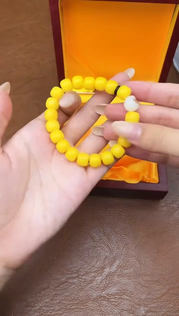 万家文玩阁黄玉菩提链接@@L052