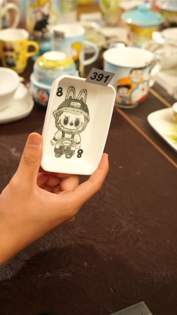 有**s景德镇高温釉下五彩手绘陶瓷391