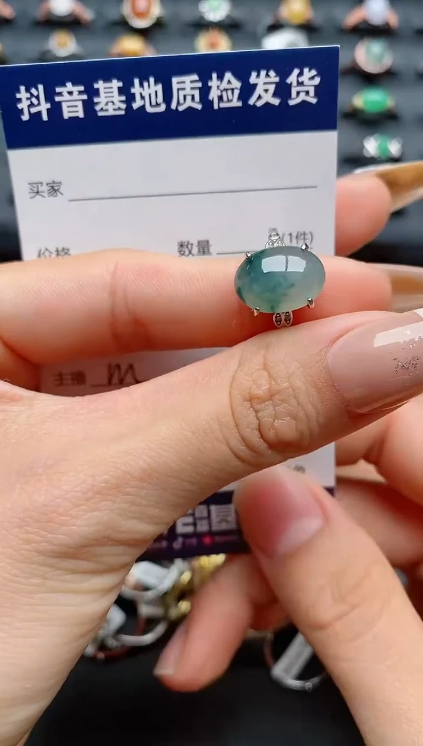【闪购商品】翡翠戒指银S925镶嵌.............