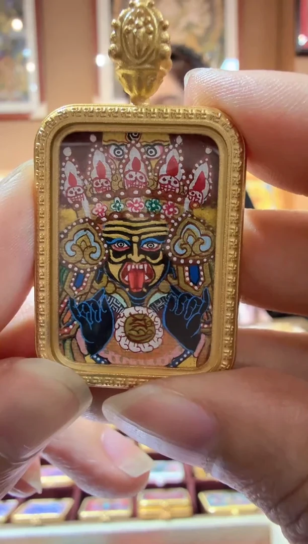 吊坠扎基拉姆-纯手绘唐卡