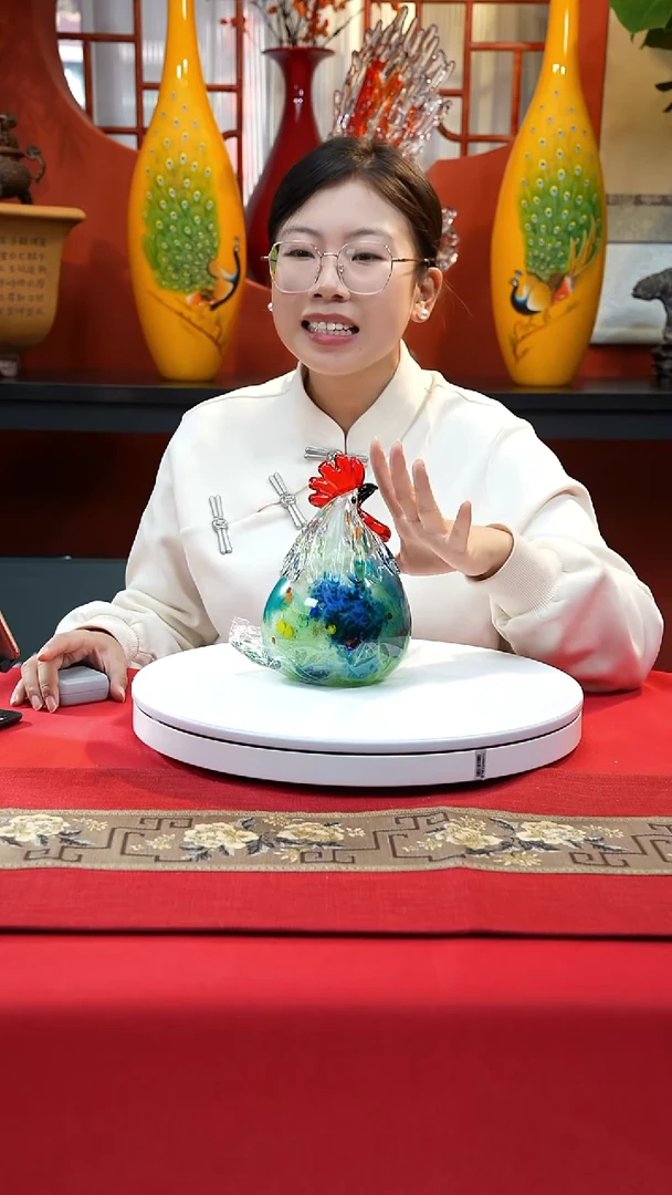 手工艺品琉璃咕咕鸡