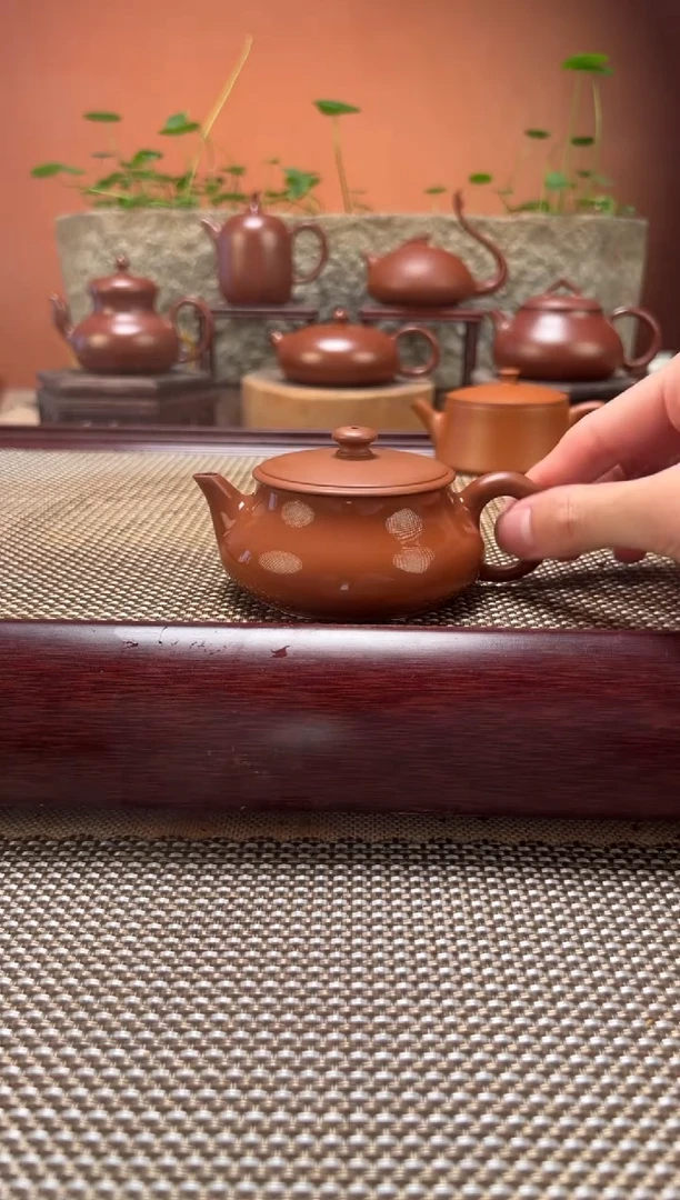 茶壶紫砂超薄胎高明炉 原矿朱泥 纯手制