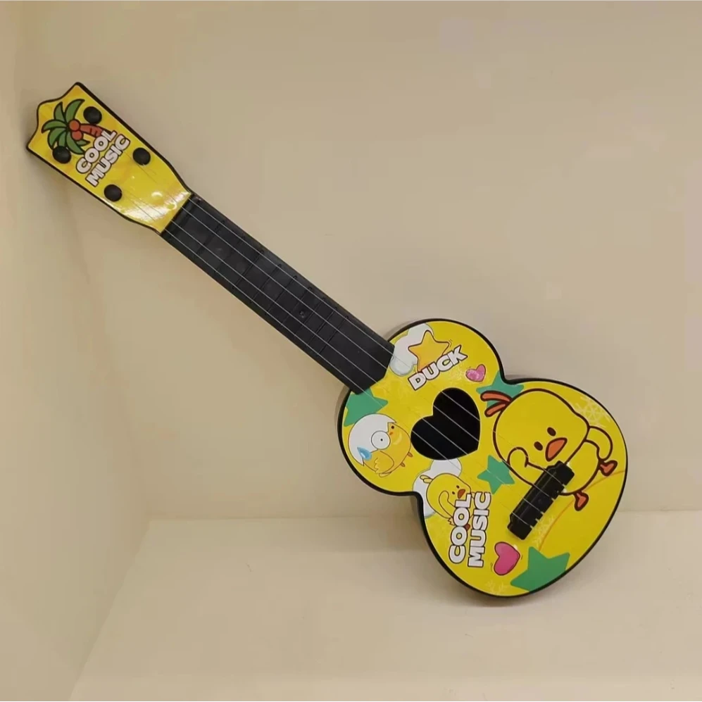 吉他玩具 萌鸭尤克西里乐器 音乐弹奏仿真卡爱萌鸭 随机 AL