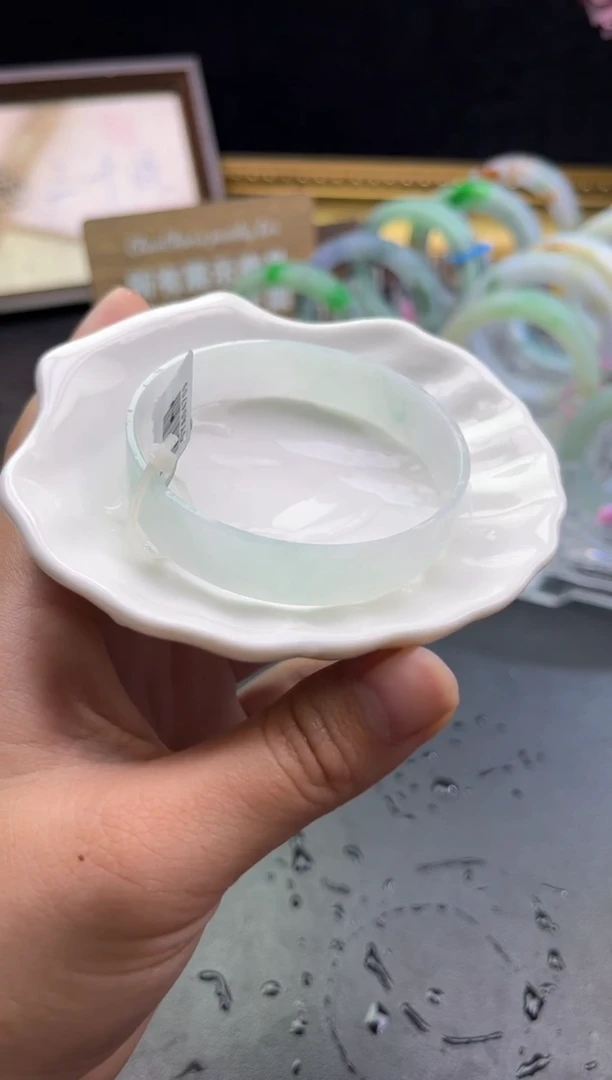 未镶嵌手镯定制翡翠55-56「定制不退不换」