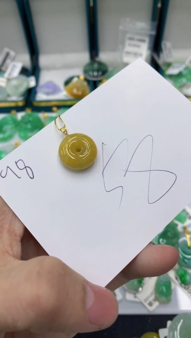 【闪购商品】翡翠颈饰18K金镶嵌1111111111