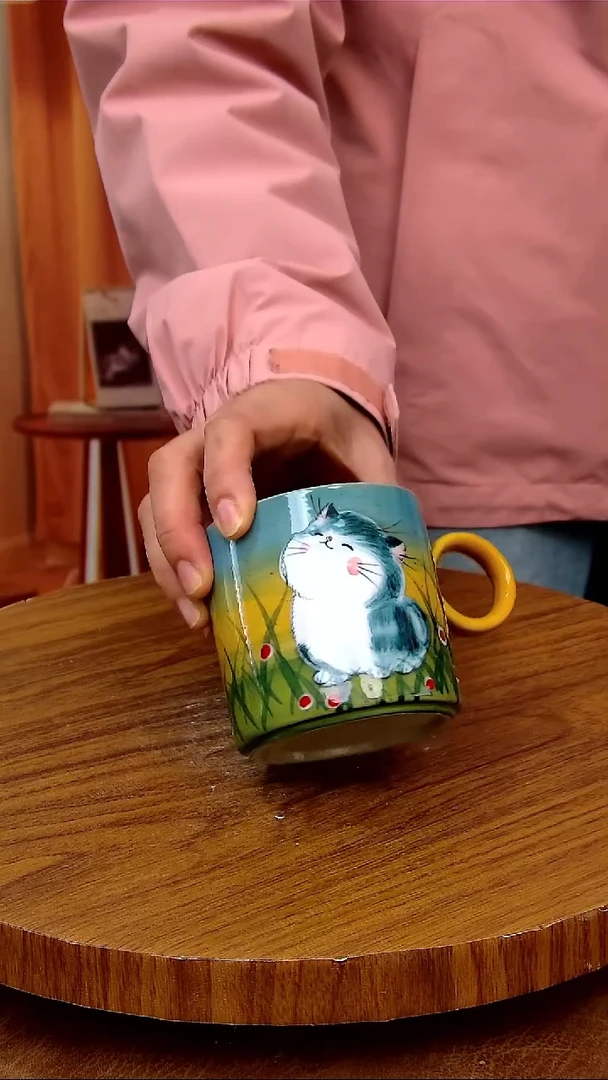 杯子陶景德镇手工手绘釉下彩陶瓷