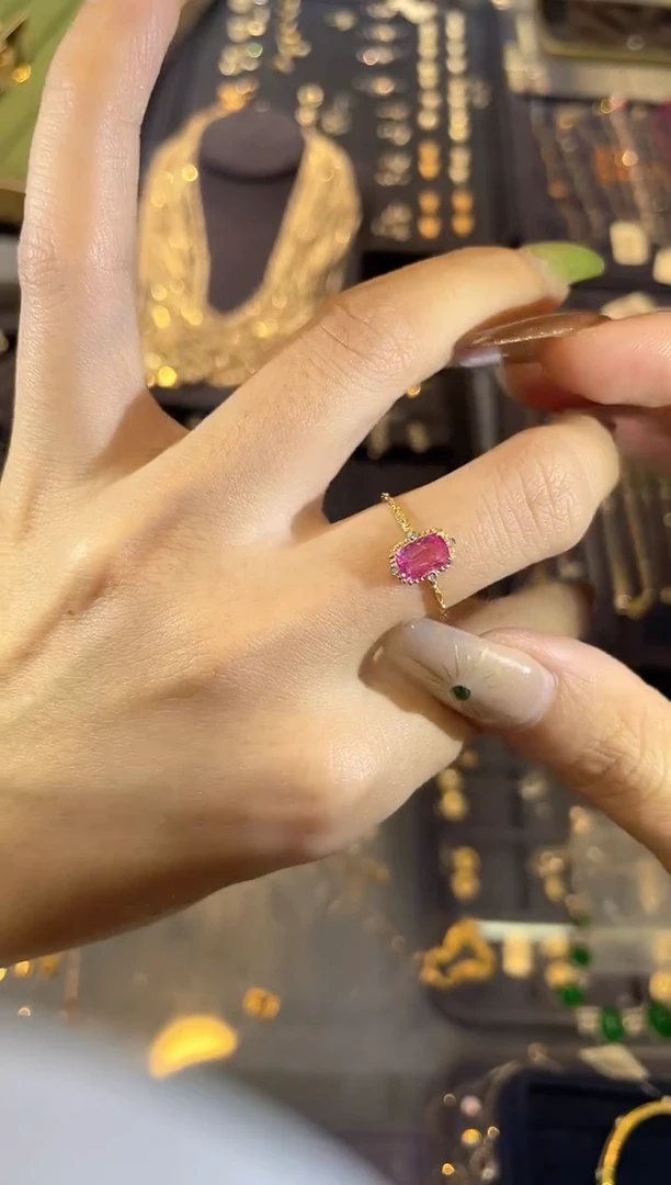 手镯蓝宝石18K金镶嵌   JZ