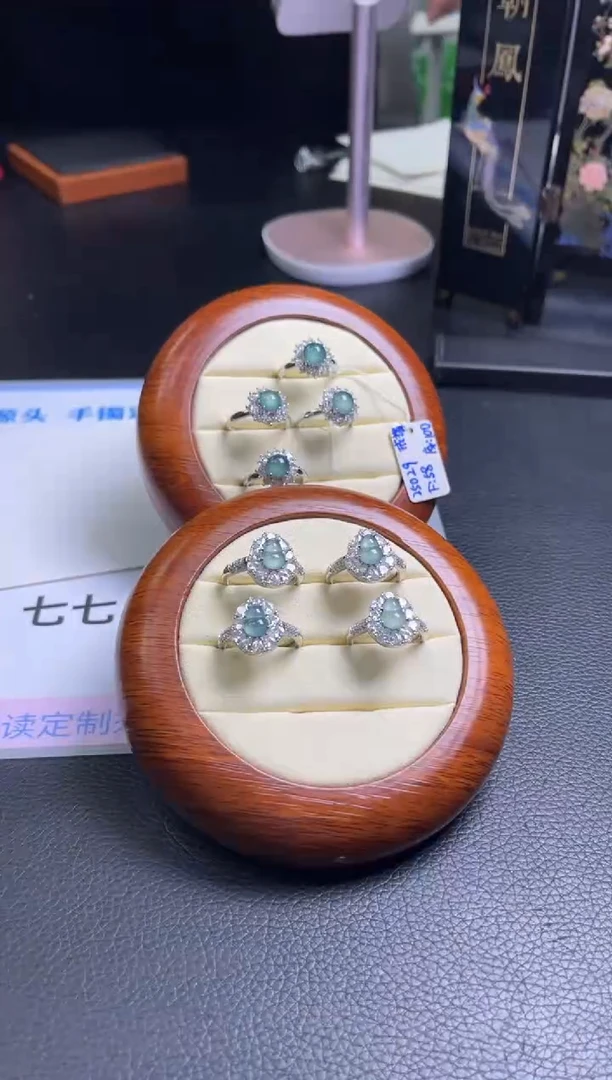未镶嵌戒指翡翠我****好翡翠戒指多样性发货