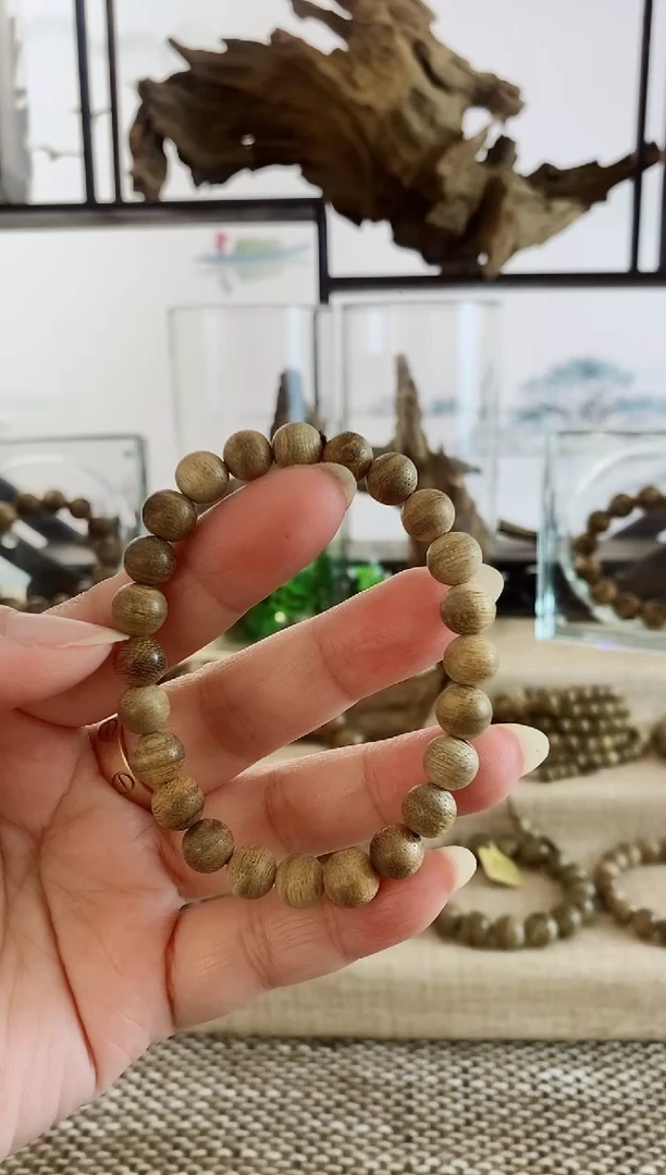 手串沉香越南倒架老料8+MM单圈